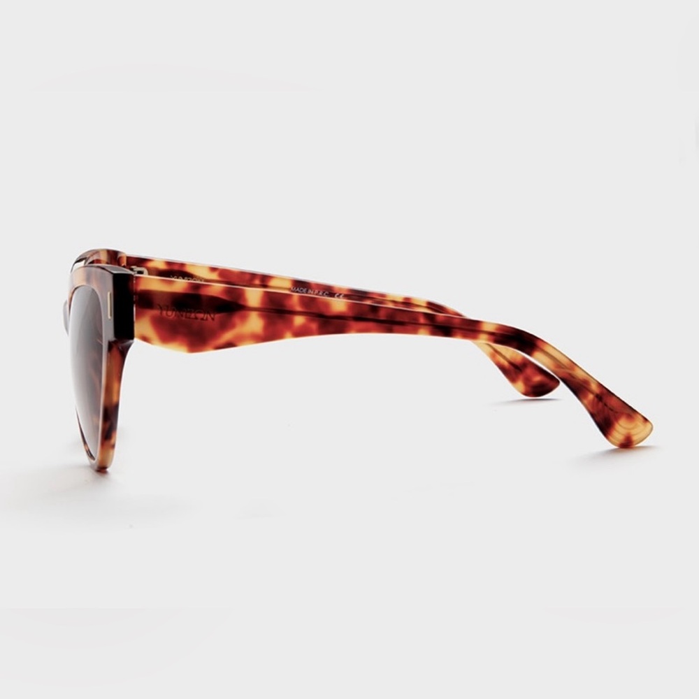 NWT Yunizon Vamp Wide Sunglasses - Apricot Tortoise- women's - Picture 3 of 5